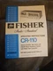 Fisher CR-110 Stereo Cassette Tape Deck Original Owner's Manual/book