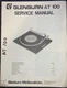 BSR AT 100 Turntable Service Manual Original Glenburn