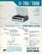 Sony Model JJ-700/700B Stereo Music System/ TTS-82 Record Player Service Manual