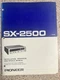 Pioneer SX-2500 Stereo Receiver Tuner MANUAL Specs Service ORIGINAL Japan Rare