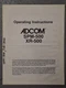 ADCOM SPM-500 XR-500 Operating Instructions Original