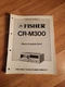 Fisher CR M300 Cassette Deck Service Manual repair 