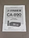 Fisher Integrated Stereo Amplifier CA-890 Service Manual D-2331