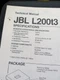 JBL L200t3 Speakers Specifications Schematic Service Manual Original