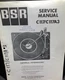 BSR C117 C117A3 Turntable Record Changer Service Manual Original