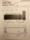 Kenwood LVD-700 CD Player Original Service Repair Manual