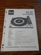 Dual 1224 1225 Turntable Service  Manual.