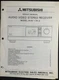 MITSUBISHI M-AV1 M-AV2 A/V Receiver Service Manual Original
