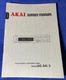 AKAI UC-S4/J FM-AM TUNER ORIGINAL SERVICE MANUAL SCHEMATIC M814x
