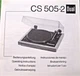 DUAL CS 505-2 TURNTABLE  OWNERS  MANUAL VERY GOOD  COPY NOT AN ORIGINAL