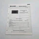 OEM Sharp Service Manual for Microwave Oven Model R-5H08 VTG Electronics Manual