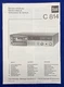 Original Dual C814 Cassette Deck Service Manual