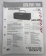 OEM Original Sony CFD-750/760 Service Manual CD Radio Cassette Corder Boombox