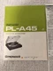 Pioneer PL-A45 Stereo Turntable Manual & Shure M91ED Cartridge Data Sheet