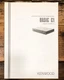 Kenwood Basic C1 Preamp / Preamplifier Owners / User Manual *Original*