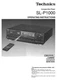 Technics SL-P1000 CD Player Owners Instruction Manual Reprint