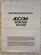 ADCOM SPM-500 & XR-500 REMOTE SENSOR ORIGINAL OPERATING INSTRUCTIONS M083