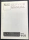 NAD 6125 Cassette Deck Service Manual Original