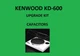 Turntable KENWOOD KD-600 Repair KIT - all capacitors