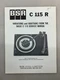 BSR C115R Original Service Manual Free Shipping
