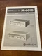 Original Hitachi SR-6010 Home Stereo Receiver Instruction Manual