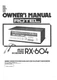 Operating Instructions For Rotel RX-604