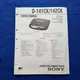 SONY D-141CK-D-142CK Service Manual Original Paper OEM Repair Guide - USA