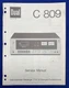 Original Dual C809 Cassette Deck Service Manual