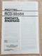 Vintage 1990s Rotel HiFi RCD-965BX Original OEM Owner's Manual
