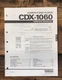 Yamaha CDX-1060 CD Player  Service Manual *Original*