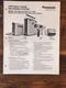 Panasonic NV-9400 WV-2210 VCR & Camera  Dealer Brochure *Original*
