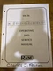 RANE Operating Service Manual MODEL SM26 vintage original user manuals
