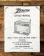 Zenith Royal D7000 D7000-1 Transoceanic Radio  Service Manual *Original*