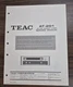 Teac AT-201 Tuner Service Manual - Original