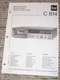Dual C 814 C814 Cassette Deck Service Manual-Parts List~Repair~Tape Player