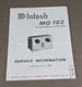 McIntosh MQ 102 Service Information D-4089