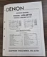 Denon UD-M10 Component System Service Manual - Original