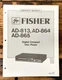 Fisher AD-813 AD-894 AD-865 CD Player Service Manual *Original*