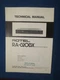 ROTEL RA-820BX INTEGRATED AMP TECHNICAL SERVICE MANUAL FACTORY ORIGINAL