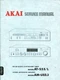Vintage Akai Model AT-S55/L Tuner, AM-U55/J Amplifier Service Manual