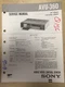 Sony Service Manual for the AVU-360 Audio/Video Control Center ~ Repair mp