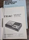 Teac A-350, A-355 Cassette Service Manual + 1/Service Info. - Original
