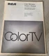 Vintage RCA Color Television TV Owners Manual Operating Instructions 1989