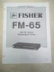 Fisher Service/Repair Manual~FM-65 Stereo Tuner