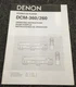 Denon DCM-360 260 CD Player Original Owners Manual 13 English Pages COLLECTORS 