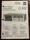 Dual C812 C-812 Cassette Tape Deck Service Manual Original Genuine OEM