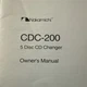 1997 Nakamichi CDC-200 / 5 Disc CD Changer Original Manual 0D07025A
