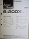 PIONEER  S-200X US Speakers Service Manual Original