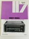 MCINTOSH MX117 OWNER'S MANUAL - ORIGINAL