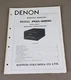 Denon Solid State Monaural Power Amplifier POA-6600 Service Manual D-4076